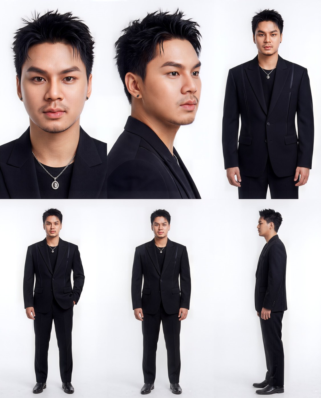 ตัวอย่างตัวละครชุดดำ